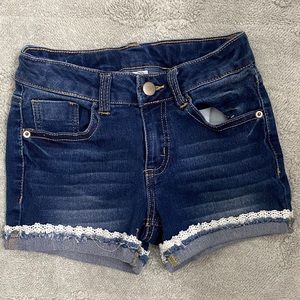 Girls Dark Wash Shorts Size 8